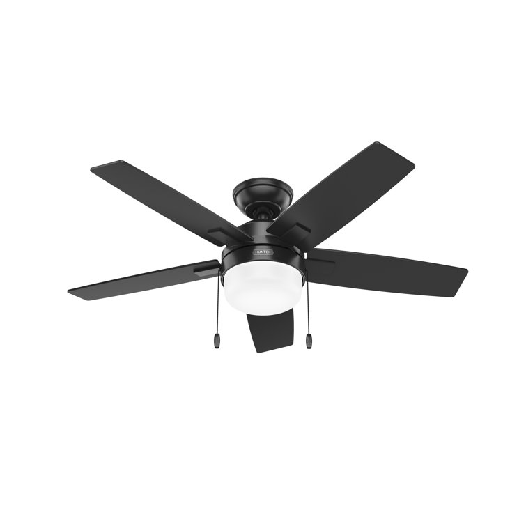 5 - Blade Ceiling Fan With LED Light Kit And Pull Chain