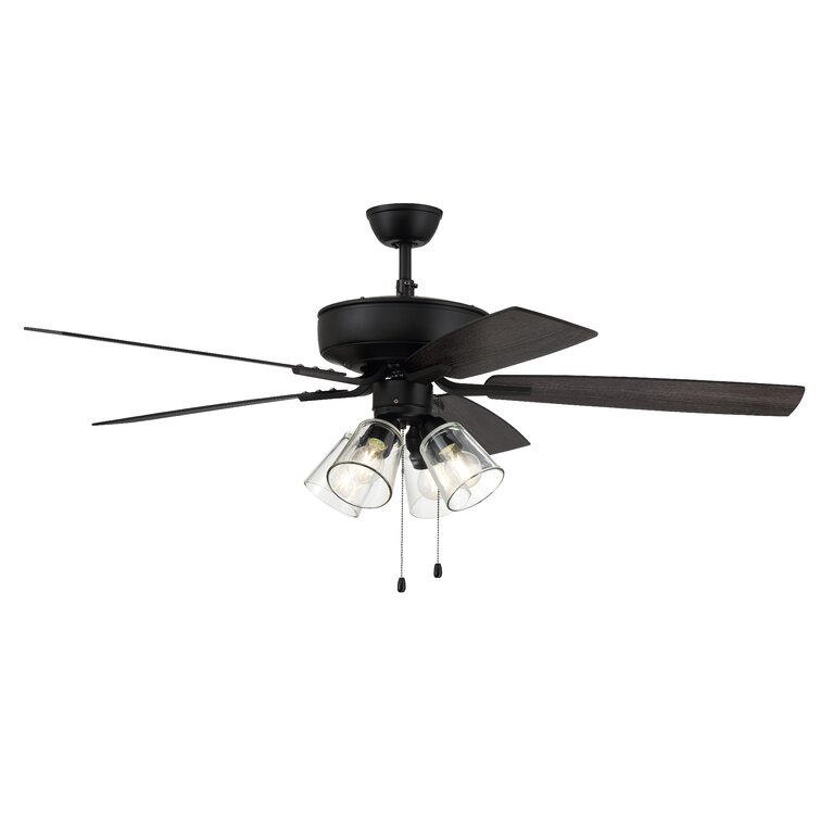 Clear 4 Light Kit 52'' Ceiling Fan with Light Kit